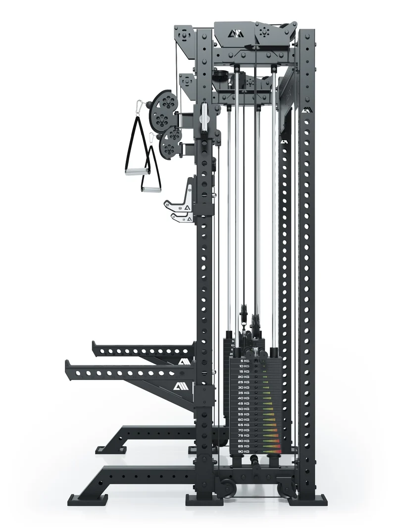 R8 Bradley Kurz | 2x95kg Weight Stack | Schwarz