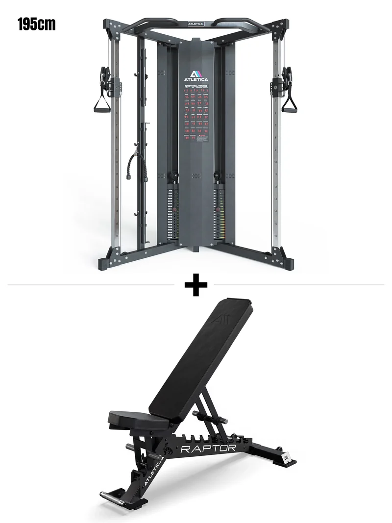 Compact Set | X-Five Low Kabelzugstation & B4 Hantelbank