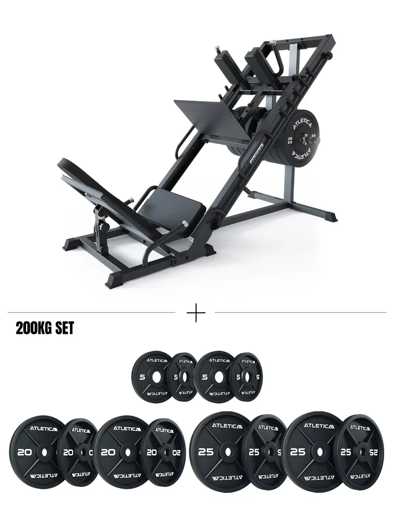 Atlas Set | Beinpresse Hackenschmidt & 200kg Iron Plates