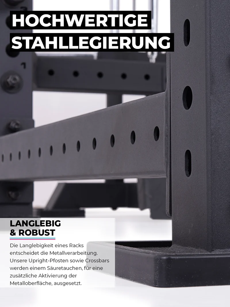 R8 Bradley Combat Lang | 2x95kg Weight Stack | Schwarz