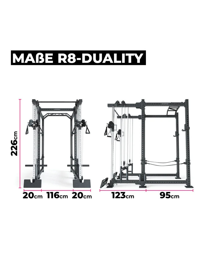 R8 Duality Power Rack | Lang | Plate Loaded