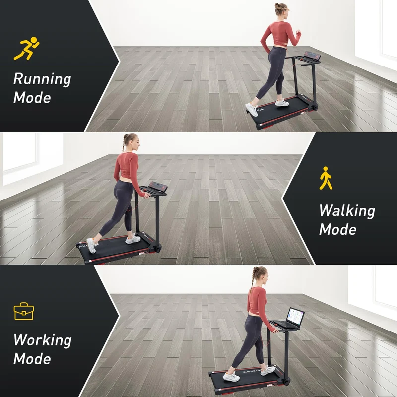 CITYSPORTS Laufband klappbar 2,0 PS, 1-12 km/h, LCD-Display, leise für Zuhause & Büro, bis 120 kg