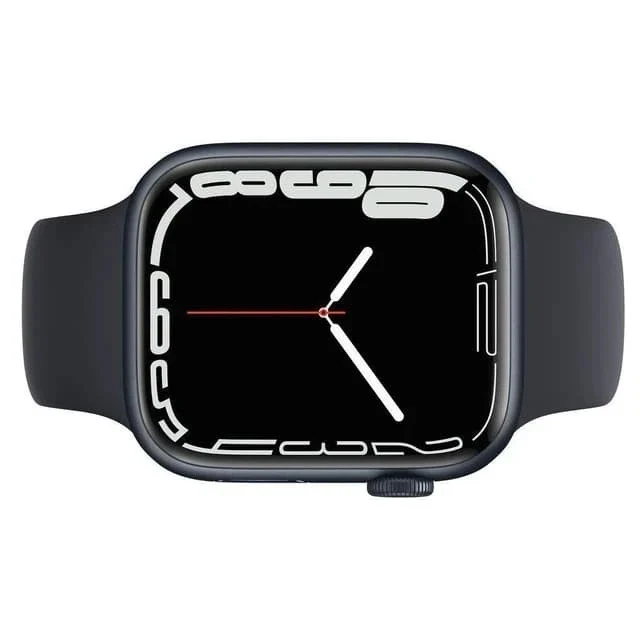 Apple Watch Nike Series 7 GPS 41 mm mit Aluminiumgehäuse und Nike Sportarmband.