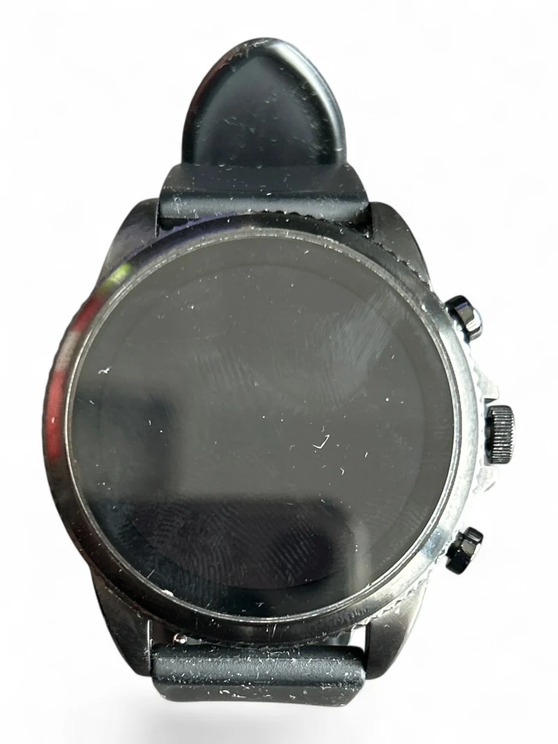 Fossil Gen 6 Smartwatch 44 mm mit Edelstahlgehäuse und integriertem GPS (black)