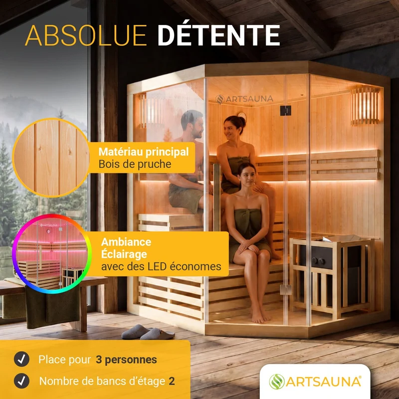 Indoor Sauna Espoo 150 Premium