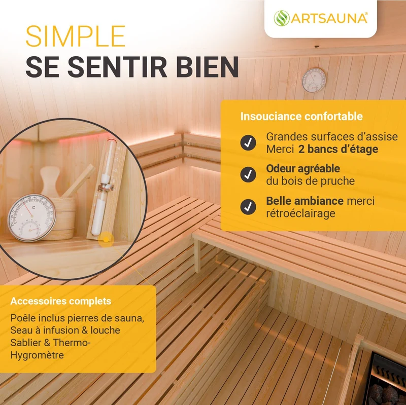 Indoor Sauna Espoo 200 Premium