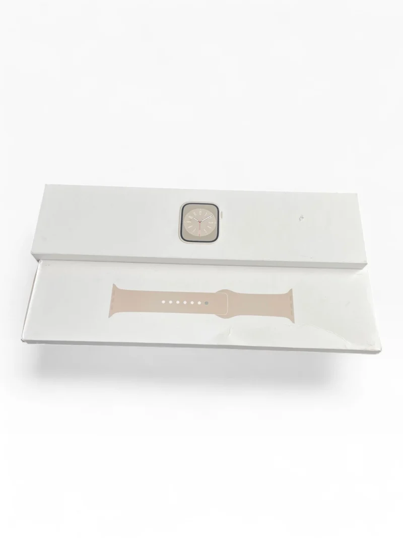 Apple Watch Series 8 GPS 45mm Aluminiumgehäuse Starlight Smartwatch Fitnessuhr 8