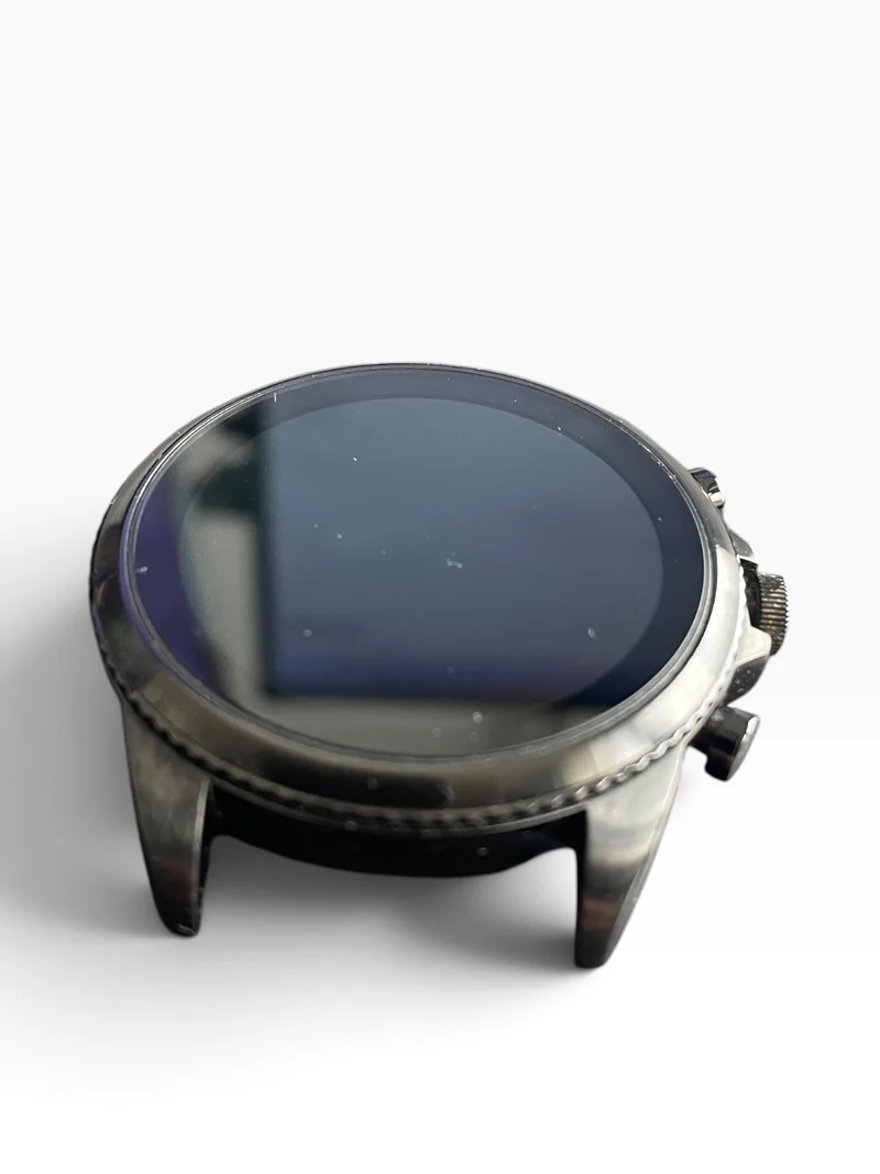 Fossil Gen 6 Smartwatch Edelstahlgehäuse mit braunem Lederarmband Fitnessuhr GPS