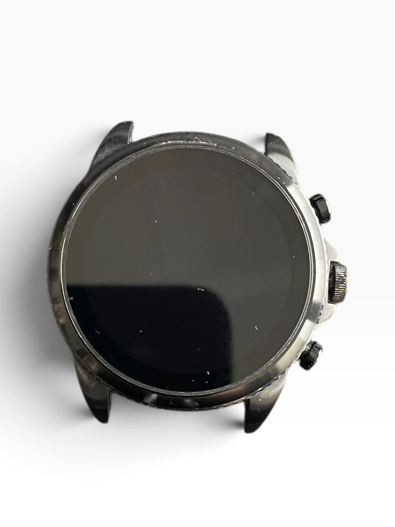 Fossil Gen 6 Smartwatch Edelstahlgehäuse mit braunem Lederarmband Fitnessuhr GPS
