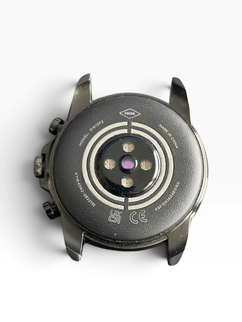 Fossil Gen 6 Smartwatch Edelstahlgehäuse mit braunem Lederarmband Fitnessuhr GPS