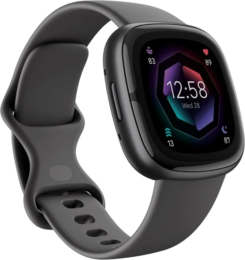 Fitbit Sense 2 Smartwatch 40 mm mit Aluminiumgehäuse und Gesundheitsfunktionen.