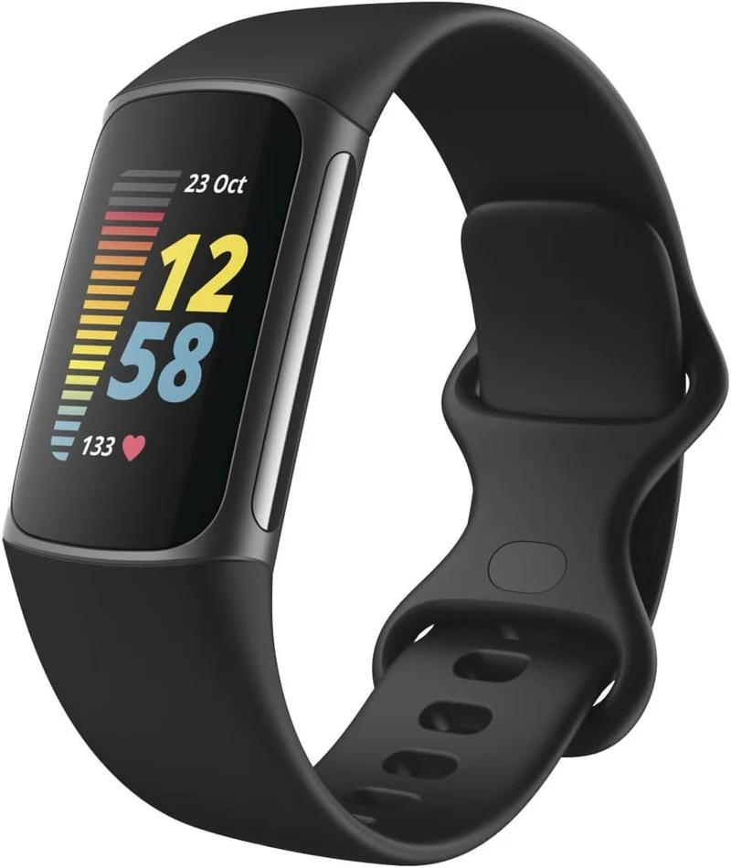 Fitbit Charge 5 Fitness-Tracker S/L in Steel Blue mit Platin-Edelstahlgehäuse