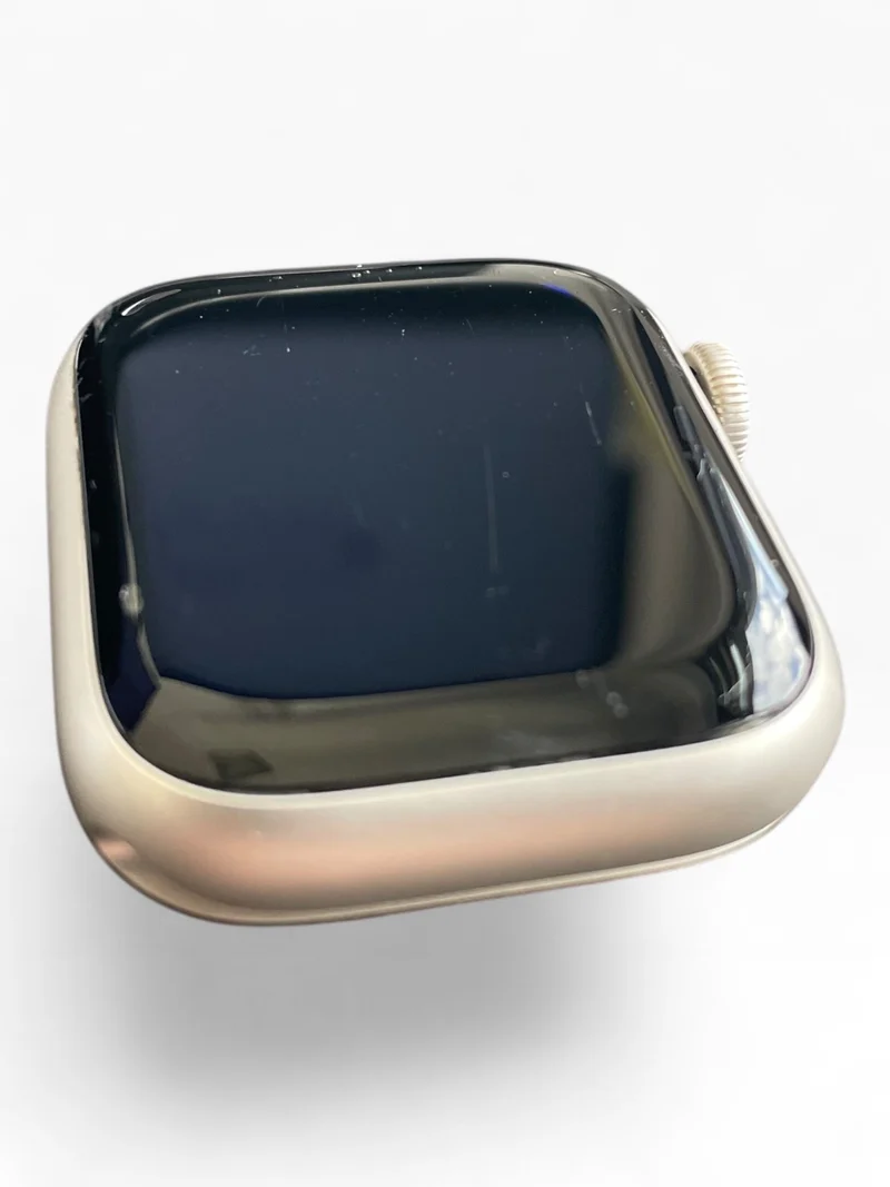 Apple Watch Series 8 GPS 41 mm Aluminiumgehäuse Starlight Smartwatch GPS Fitness