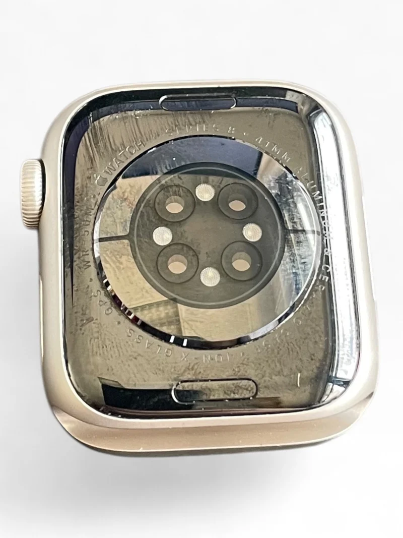 Apple Watch Series 8 GPS 41 mm Aluminiumgehäuse Starlight Smartwatch GPS Fitness