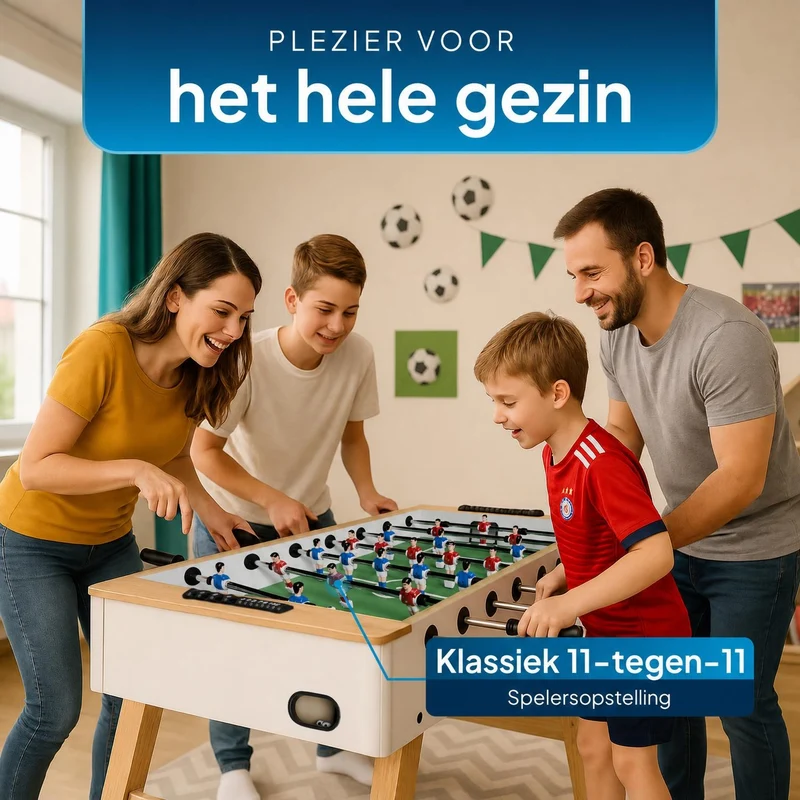 Kickertisch für Kinder und Erwachsene