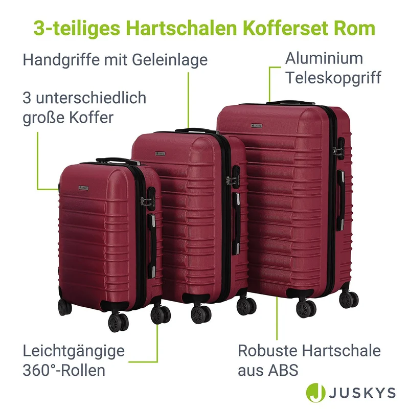 Hartschalen Kofferset Rom