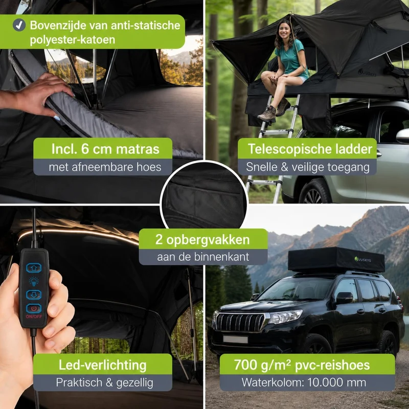 Dachzelt Lago für 2-3 Personen
