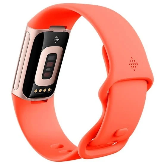 Fitbit Charge 6 Fitness-Tracker mit Edelstahlgehäuse und Silikonarmband Obsidian