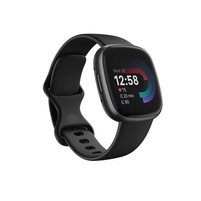 Fitbit Versa 4 Smartwatch 40 mm mit Aluminiumgehäuse und integriertem GPS.