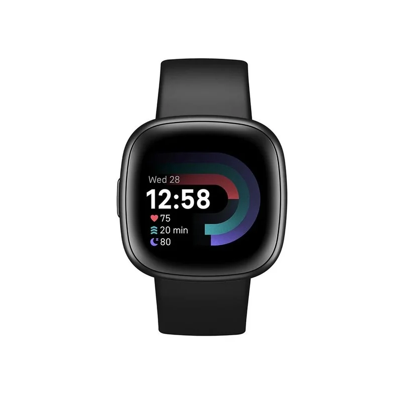 Fitbit Versa 4 Smartwatch 40 mm mit Aluminiumgehäuse und integriertem GPS.