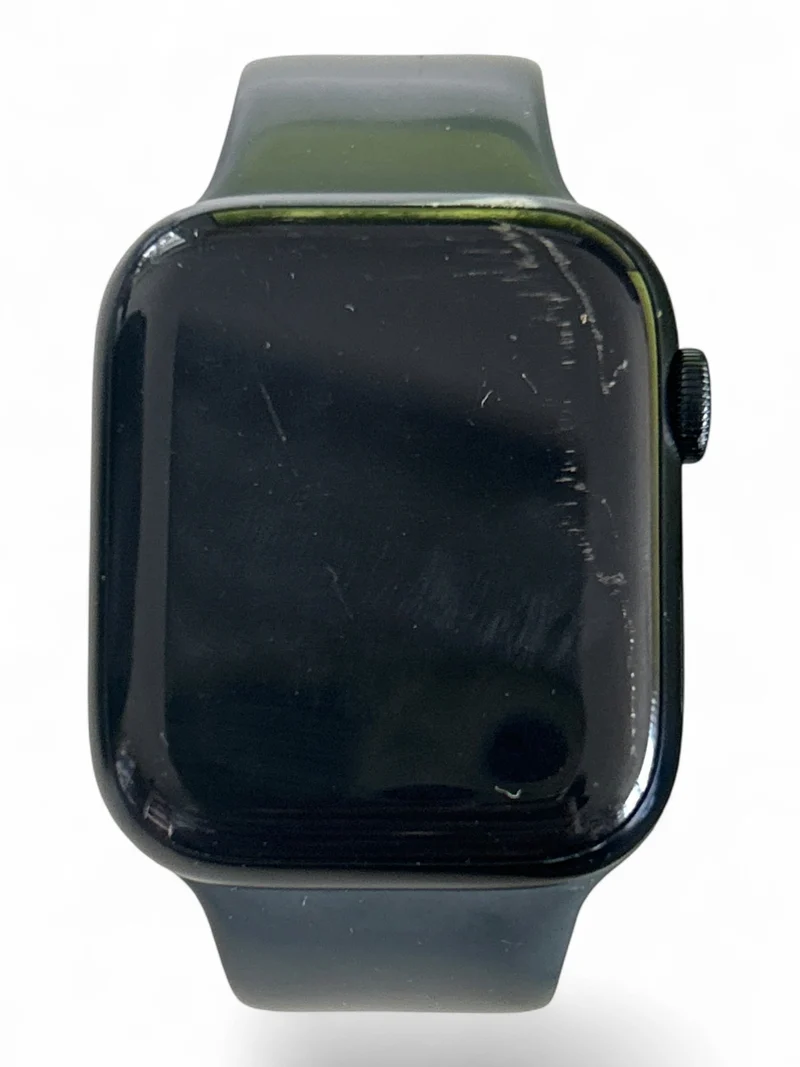Apple Watch Series 8 GPS 45 mm mit Aluminiumgehäuse und hellem Retina Display.