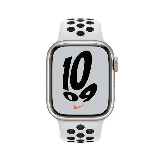 Apple Watch Nike Series 7 GPS 45 mm mit Aluminiumgehäuse und Nike Sportarmband