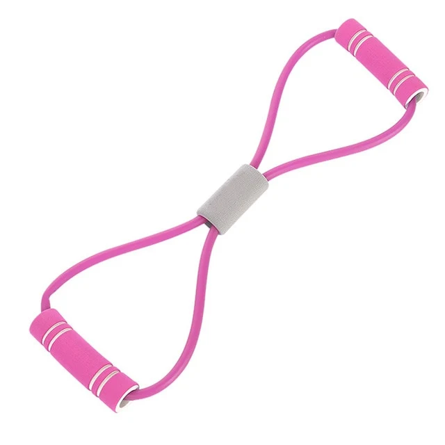 New Gym 8 Word Elastic Band Chest Developer Rubber Latex Resistance Bands Fitness Equipment Stretch Yoga Training