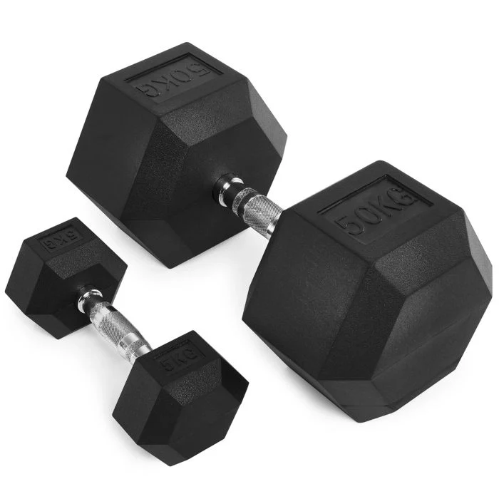 Hantelset Hex 5 bis 20/ 30/ 40 kg + Ablage