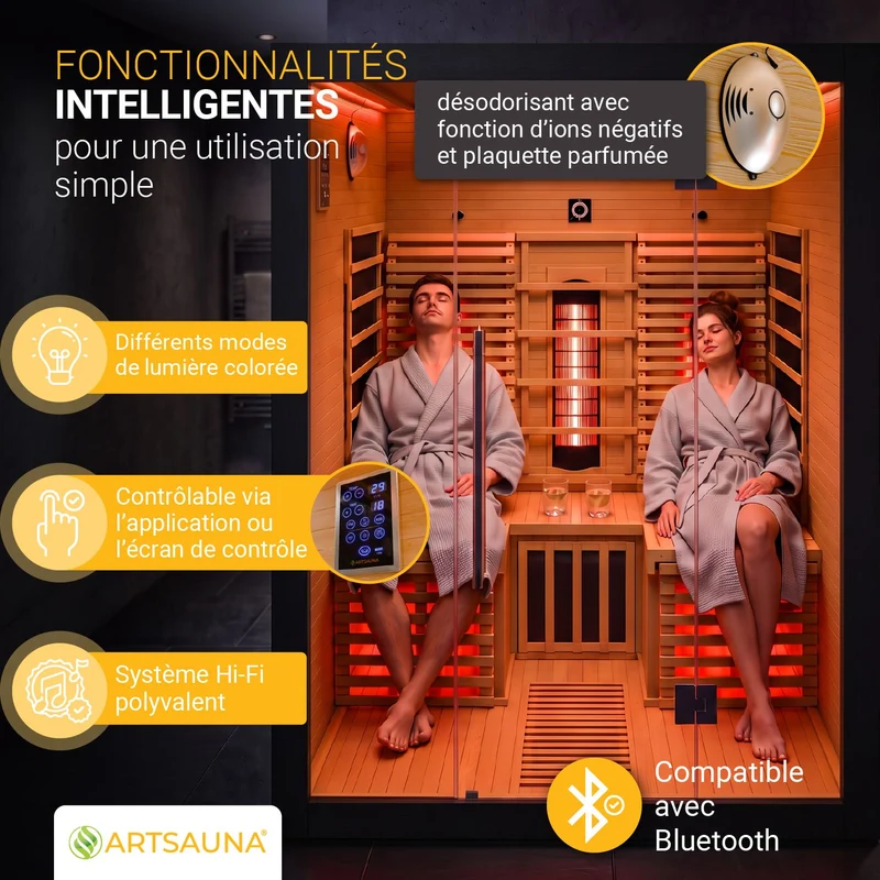 Infrarotkabine Helsinki 150 Black