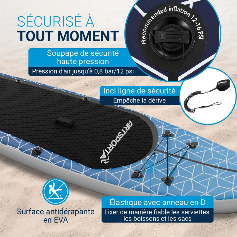 Stand Up Paddling Board mit Kajaksitz