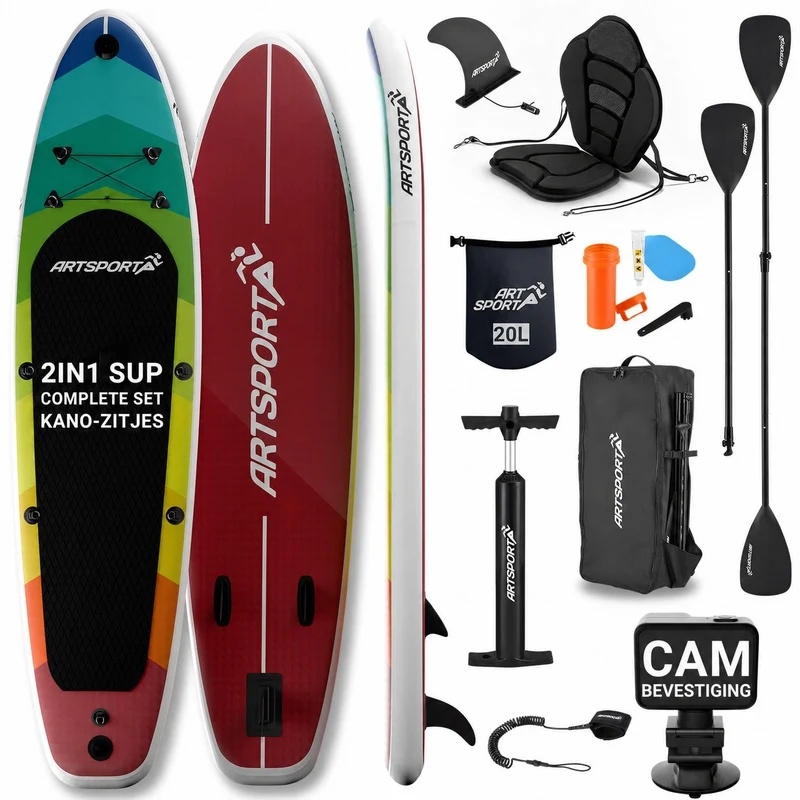 Stand Up Paddling Board mit Kajaksitz