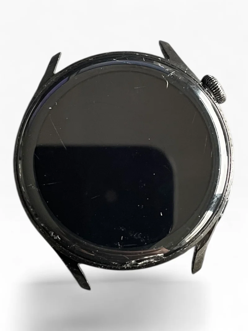 Huawei Watch 3 Active 46mm mit Edelstahlgehäuse & Sportarmband in Schwarz Black.