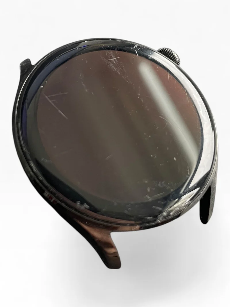 Huawei Watch 3 Active 46mm mit Edelstahlgehäuse & Sportarmband in Schwarz Black.