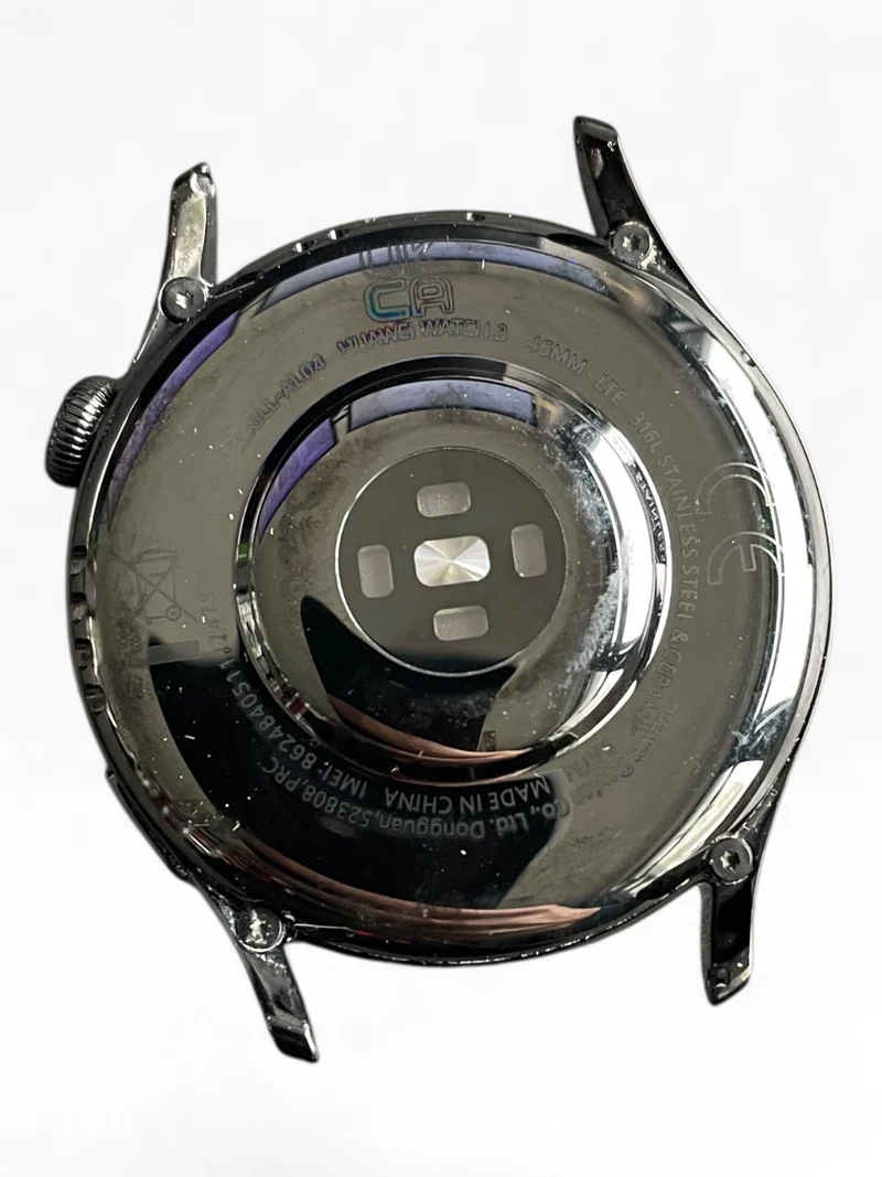 Huawei Watch 3 Active 46mm mit Edelstahlgehäuse & Sportarmband in Schwarz Black.