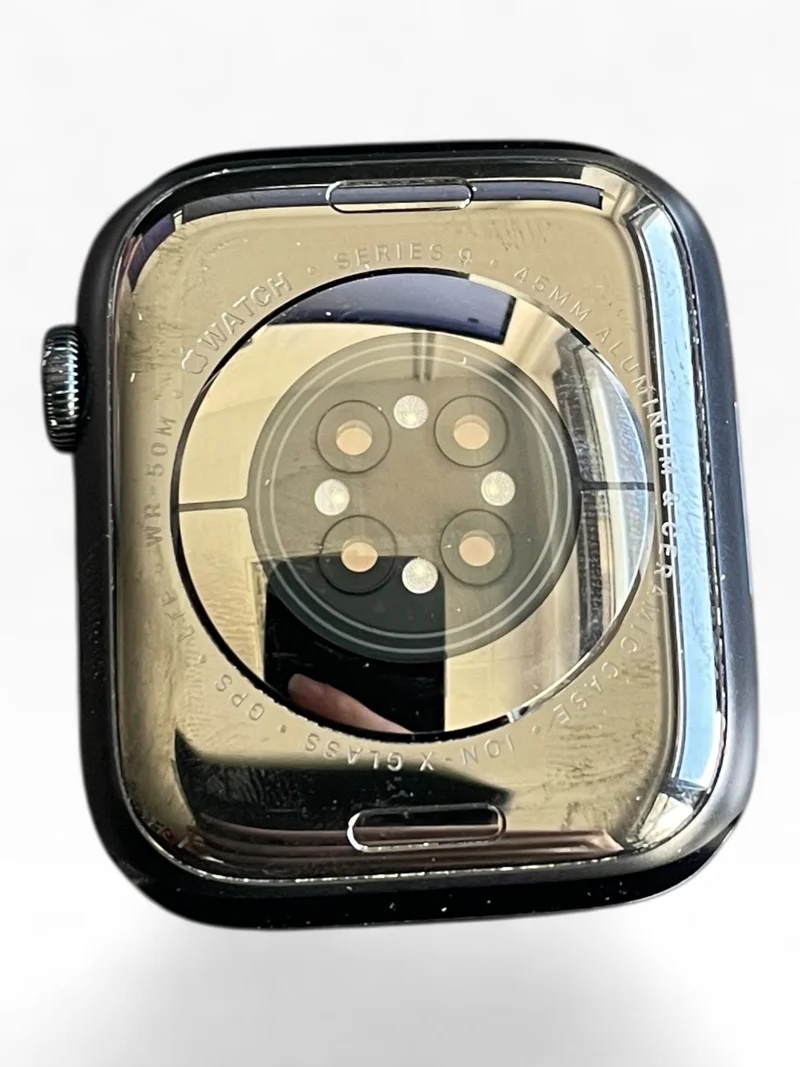Apple Watch Series 9 GPS + Cellular 45mm mit Aluminiumgehäuse & LTE in Midnight.