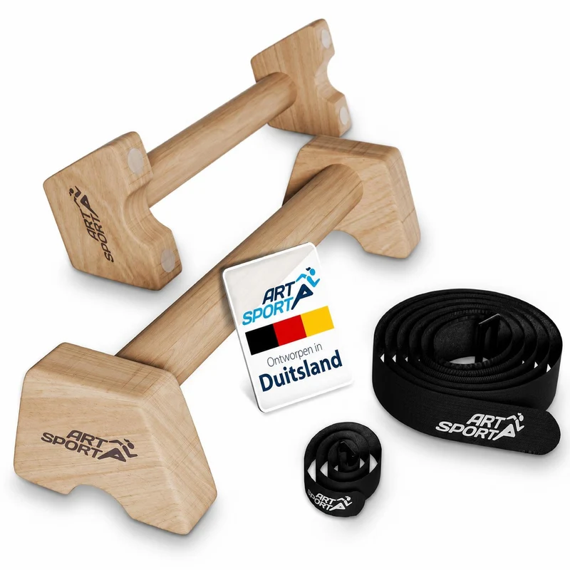 Liegestützgriffe aus Holz