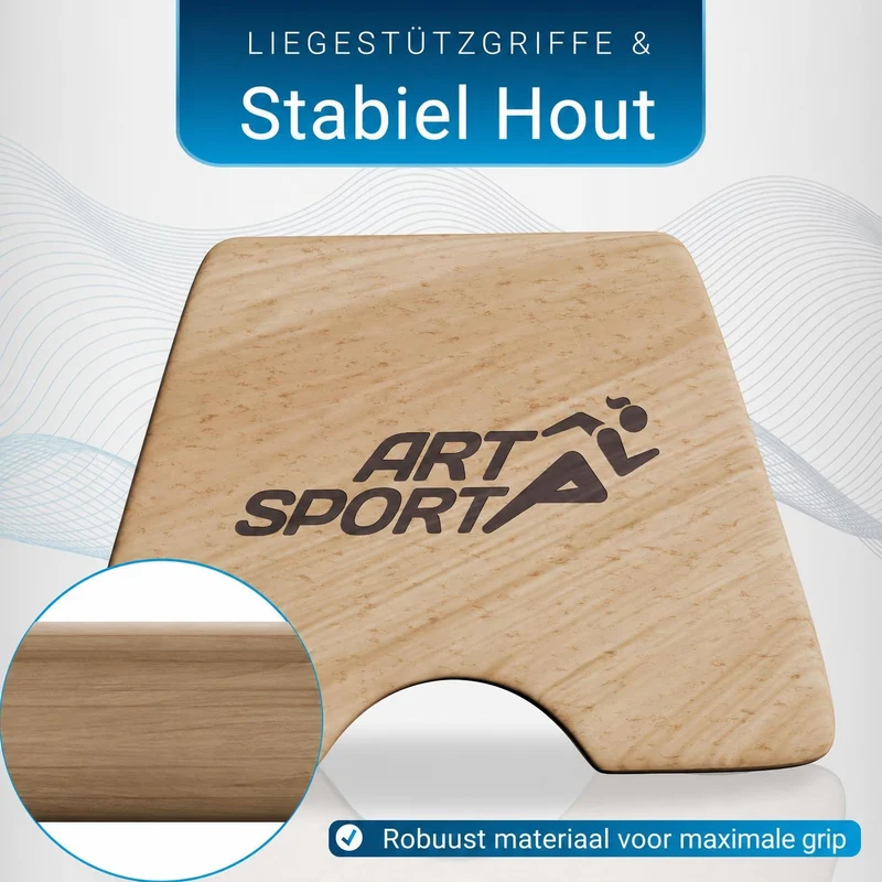 Liegestützgriffe aus Holz