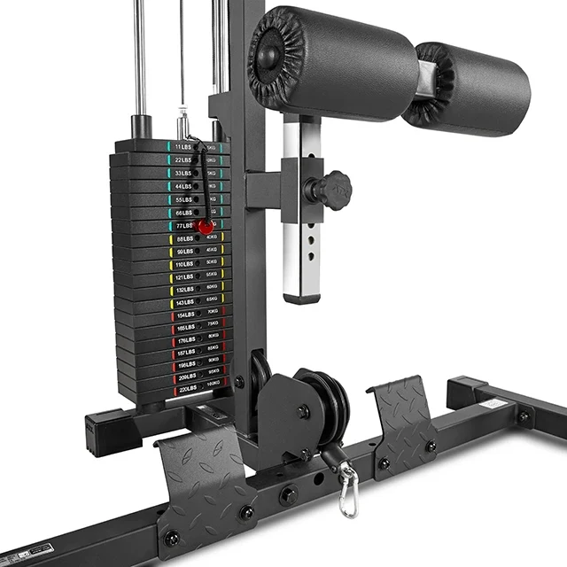 ATX® Power Rack 520 Komplettstation mit Latzugstation 100 kg Steckgewichte - Höhe 218 cm