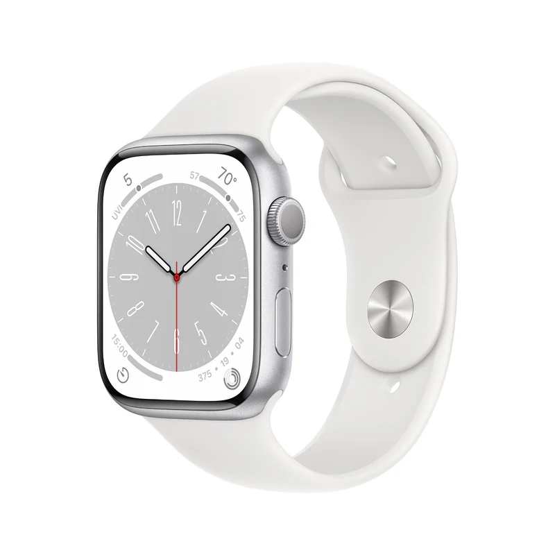 Apple Watch Series 8 GPS 45 mm mit Aluminiumgehäuse und Retina Display