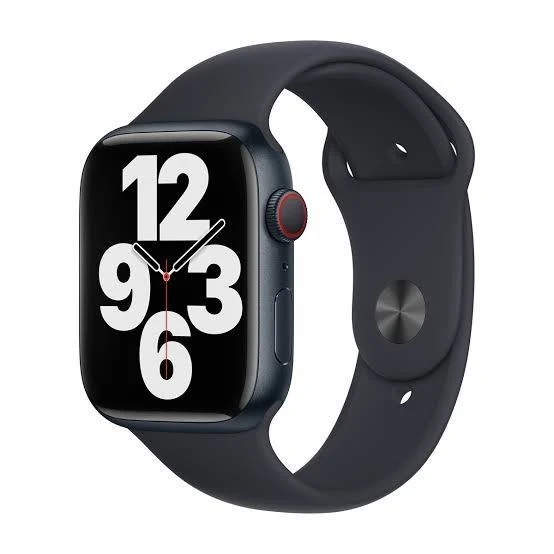 Apple Watch Series 7 GPS + Cellular 45 mm mit Aluminiumgehäuse und LTE.