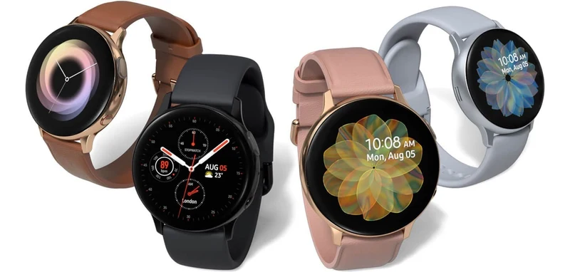Samsung Galaxy Watch Active2 LTE 44 mm mit Edelstahlgehäuse und Lederarmband