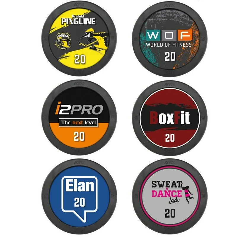 Rubber Dumbbell PRO-Style - mit Ihrem individuellen Logo - 2,5 – 60 kg / 2,5 kg Steigerung