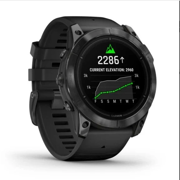 Garmin epix Pro Gen 2 51 mm mit AMOLED-Display, Edelstahlgehäuse und GPS.