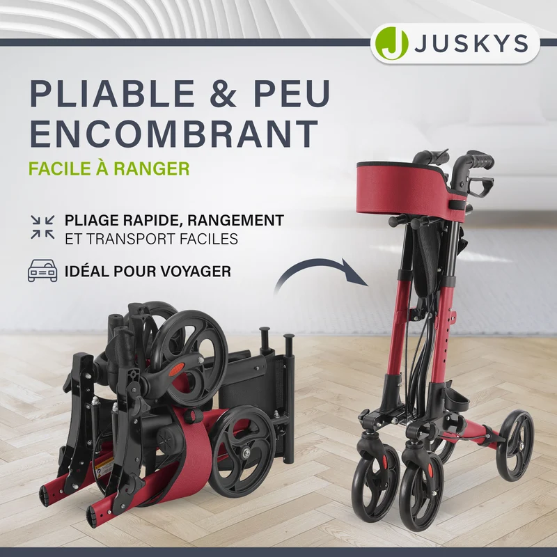 Aluminium Rollator Vital mit Sitz