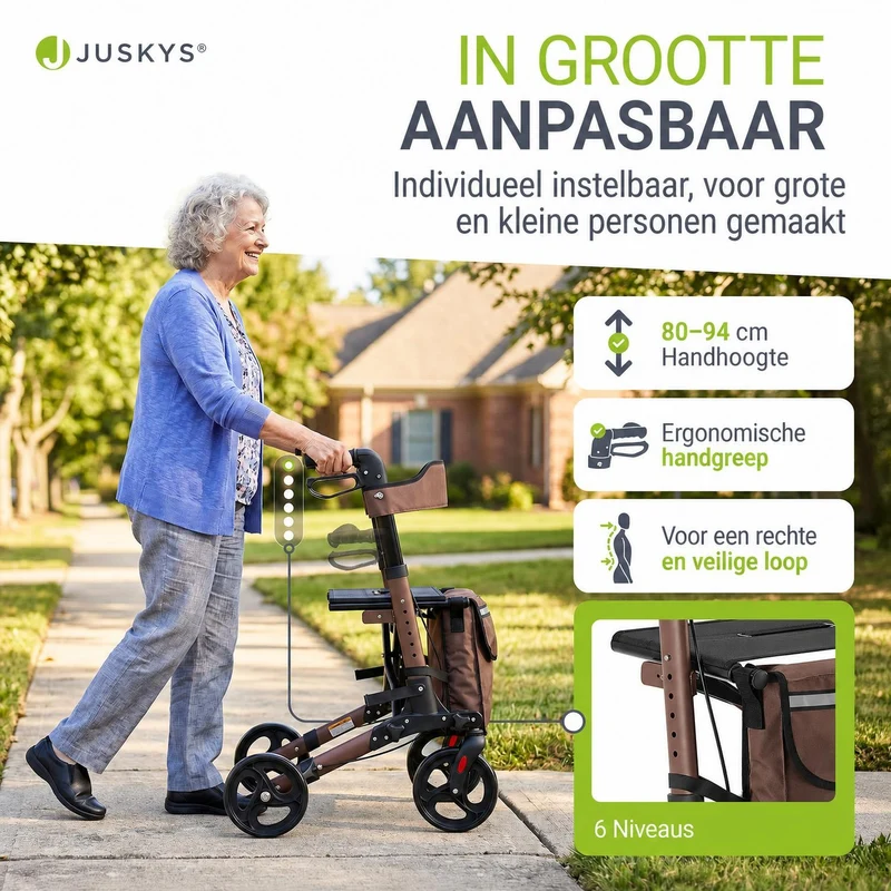 Aluminium Rollator Vital mit Sitz