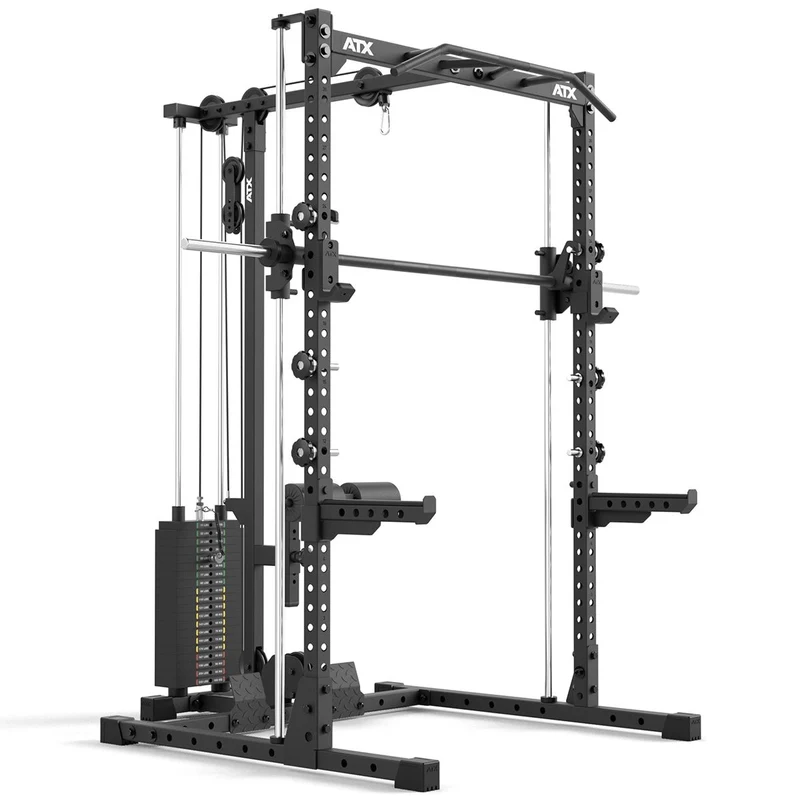 ATX® HRX-510 Rack-Komplettset mit Latzug-Steckgewichte und Multipresse - Höhe 196 cm