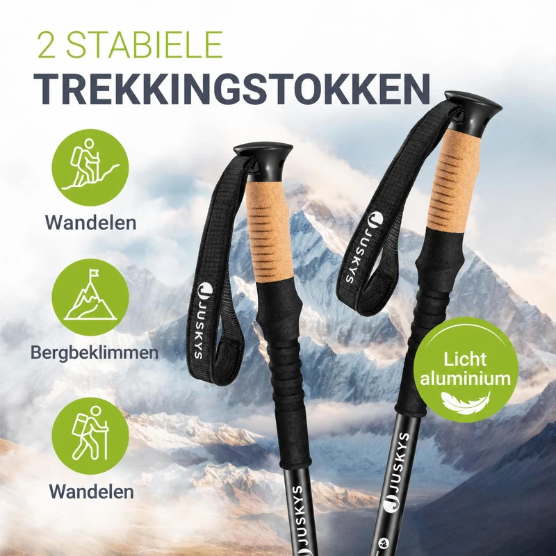 Nordic Walking Wanderstöcke mit Zubehör