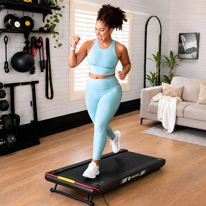 DeerRun Sleek Rise 1 Walking Pad mit 15 % automatischer Steigung für Cardio-Training