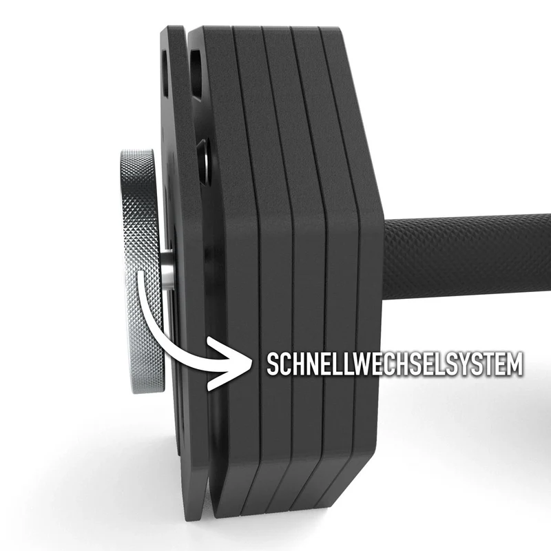 ATX® Octa Dumbbells 2 x 36 kg - Verstellbare Hanteln inkl. Ablageständer