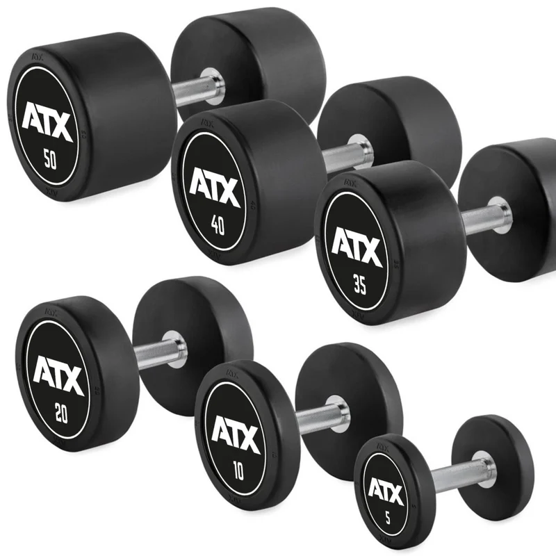 Kompakthanteln Gummi - mit ATX/ Barbell Club Logo - 2,5 – 60 kg / 2,5 kg Steigerung